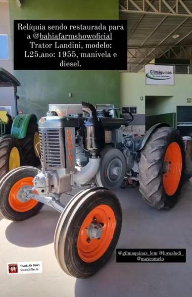TRATOR LANDINI Nº51 - Modelo L 25, Tração 4x2, 25 CV, Ano 1955